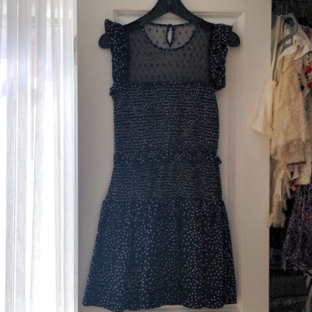 Aqua Polka Dot Dress